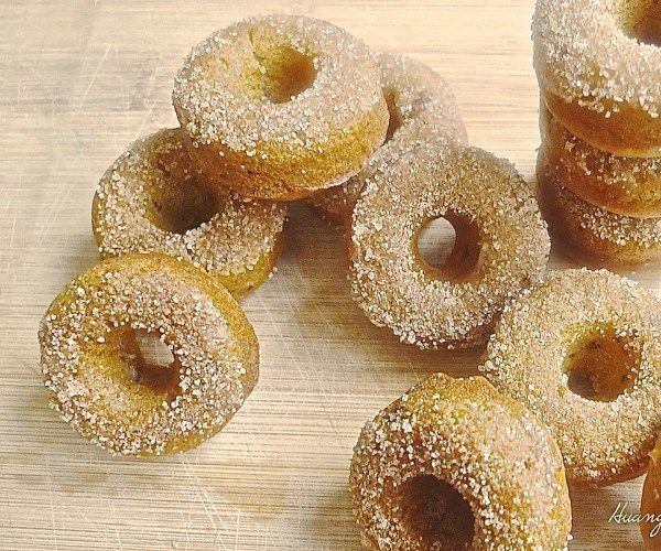 Baked Fresh Pumpkin Doughnuts