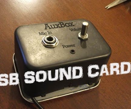 How to Make a USB Sound Card 