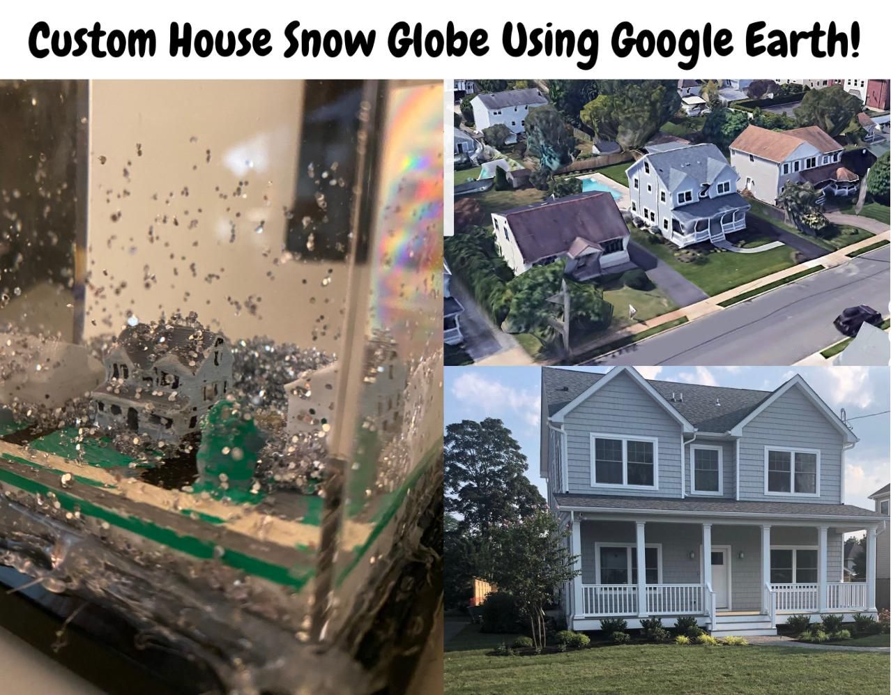 Make a Snow Globe of YOUR House With Google Earth!