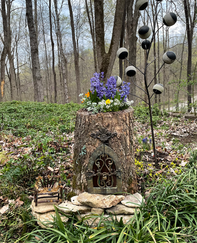 Tree hollow fairy garden hotsell