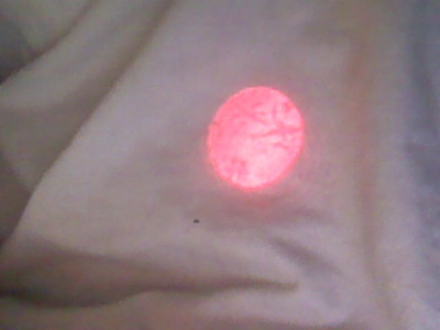 Laser pointer spotlight