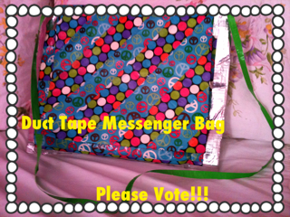 Duct Tape Messenger Bag for School