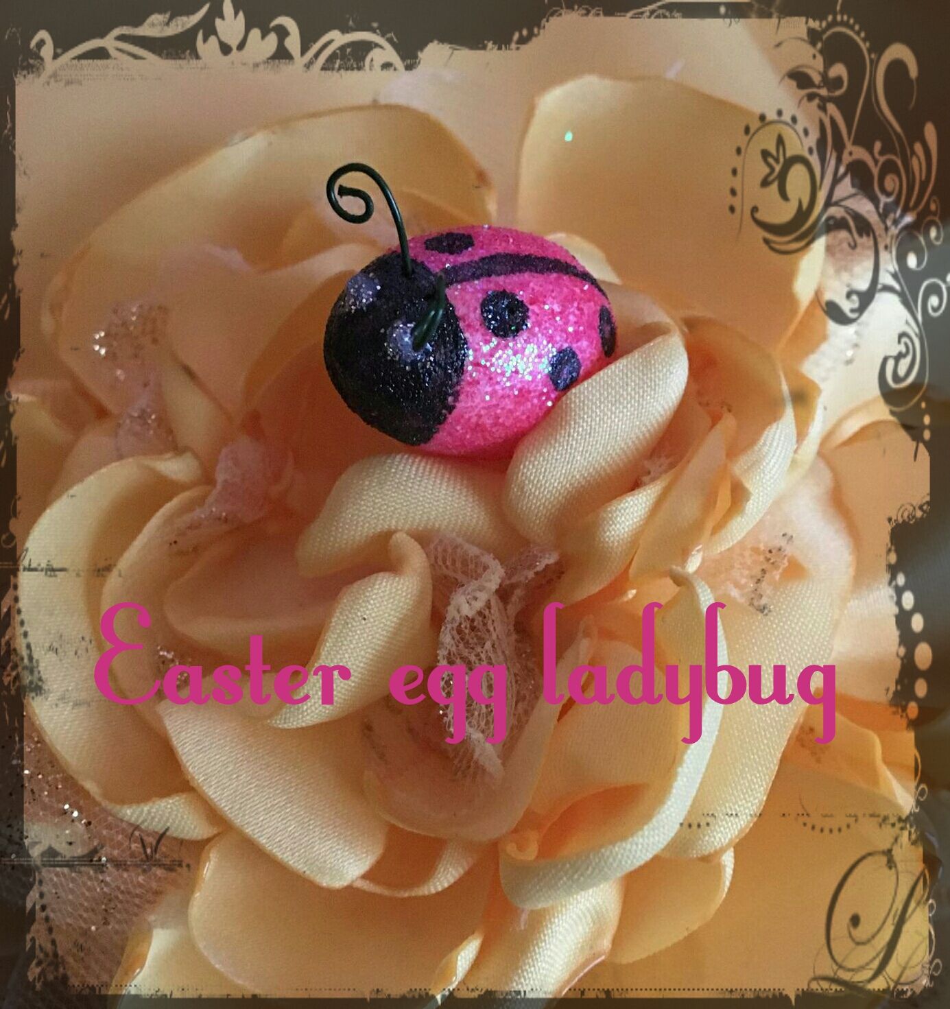 Styrofoam Easter Egg Ladybugs 