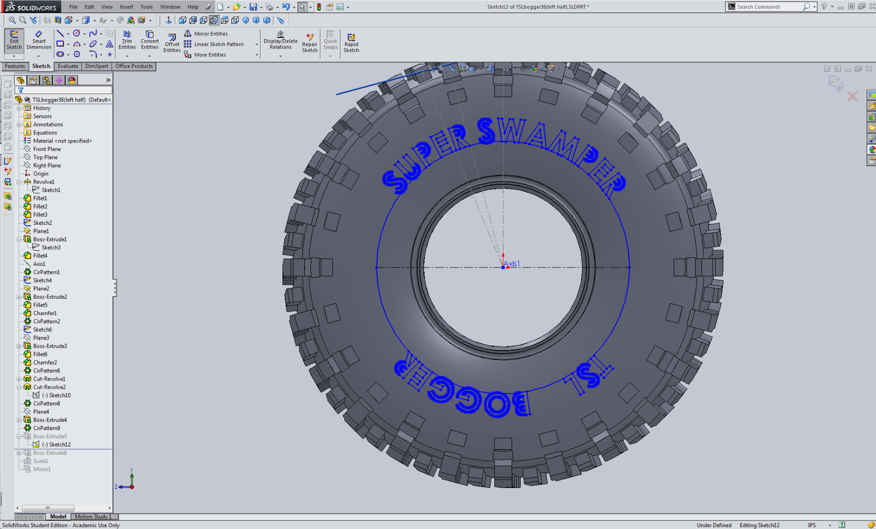CAD Model a Tire in SolidWorks 11 Steps Instructables