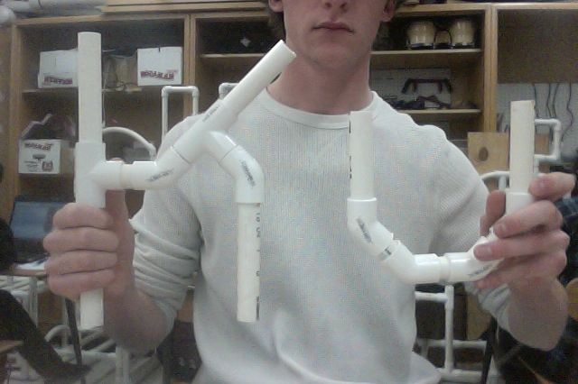 How to make the letters K and U with 1/2inch PVC pipes