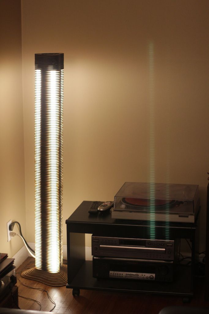 Triton - Fluorescent Lasercut Floor Lamp
