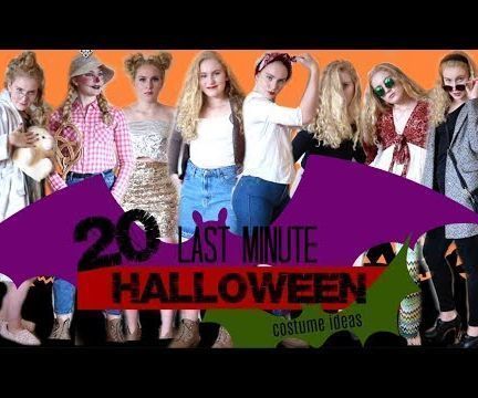 20 LAST MINUTE Halloween Costume Ideas