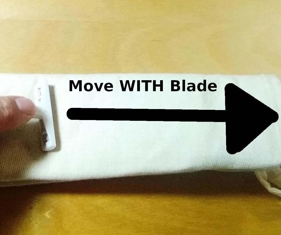 Sharpen Disposable Razors With Canvas Apron
