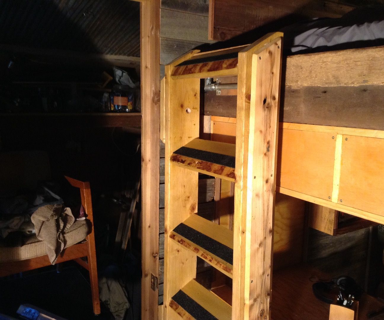 Hinged Loft Bed Staircase