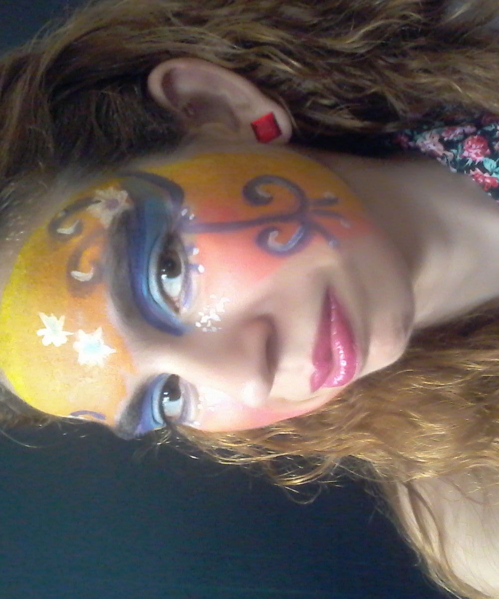 Happy Hippie Face Paint