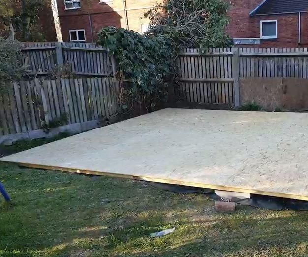 Workshop/Garden Room Stage 1:The Floor