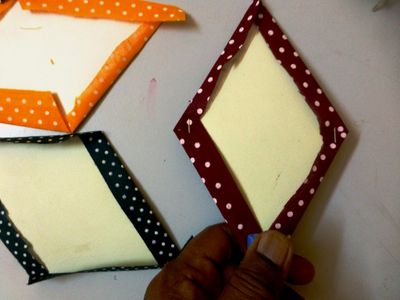Make Fabric Pieces With Paper Inserts