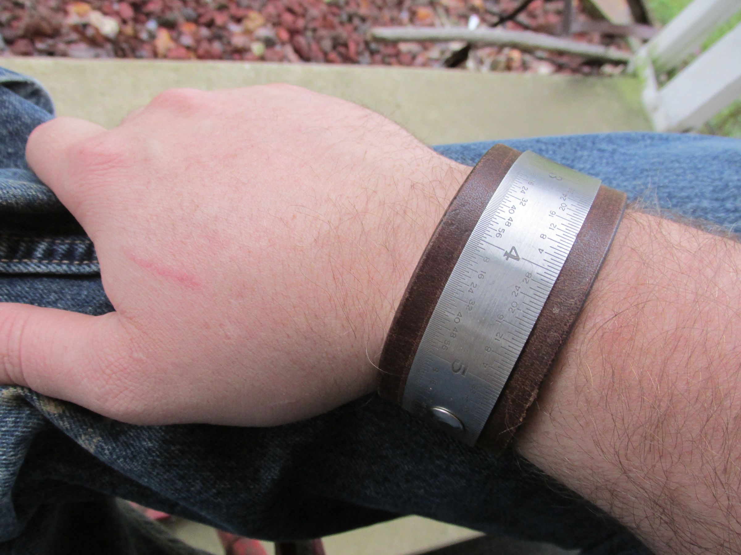 Ruler and Leather Cuff Bracelet 6 Steps (with Pictures) Instructables
