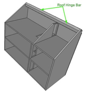 Doll's House Construction Roof Hinge/Switch Supports