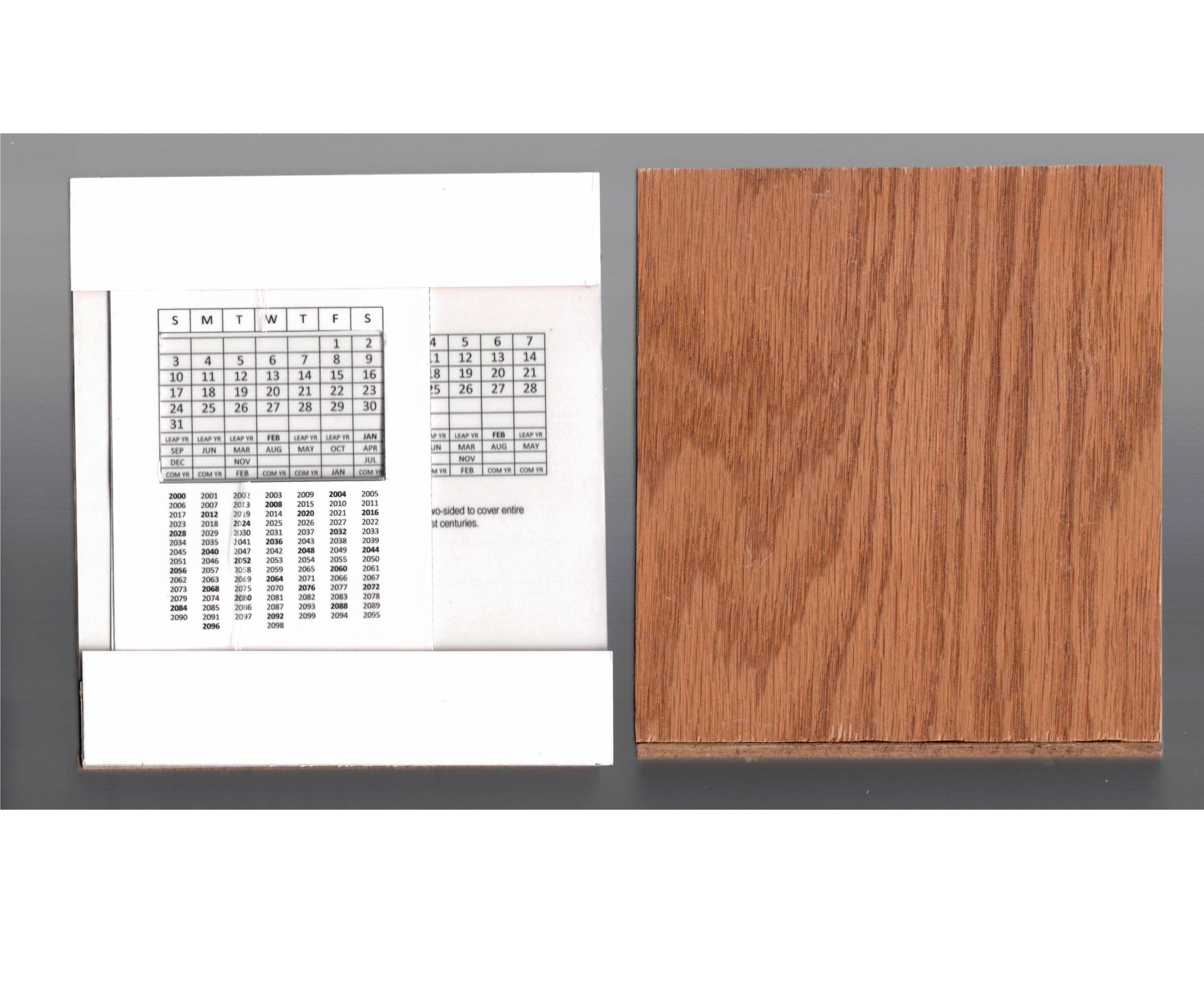 Bookends With 200-Year Perpetual Calendar