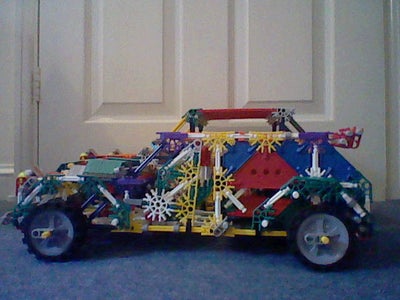 Knex Car With Large Trunk Space Crash Test.