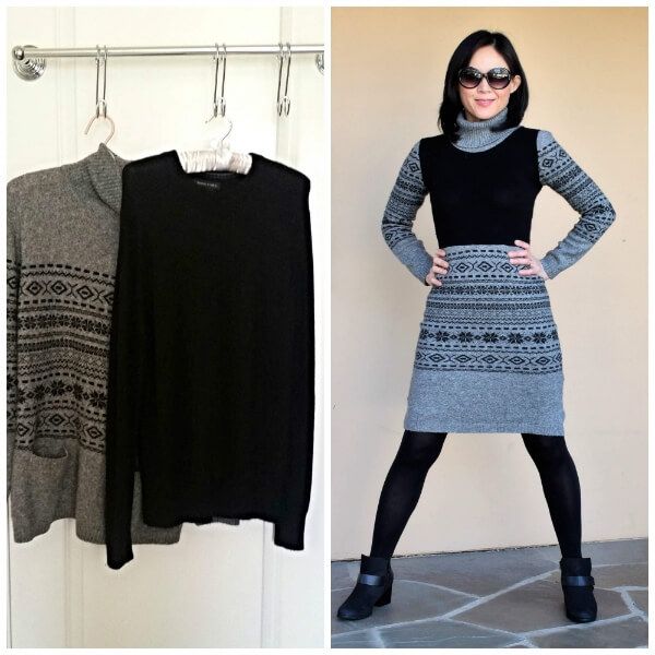 Turn 2 Sweaters Into a Sweater Dress : 8 Steps (with Pictures) -  Instructables