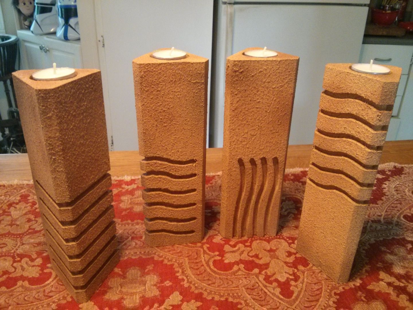 The Fifth Element Stones Pillar Candle Holders 13 Steps (with