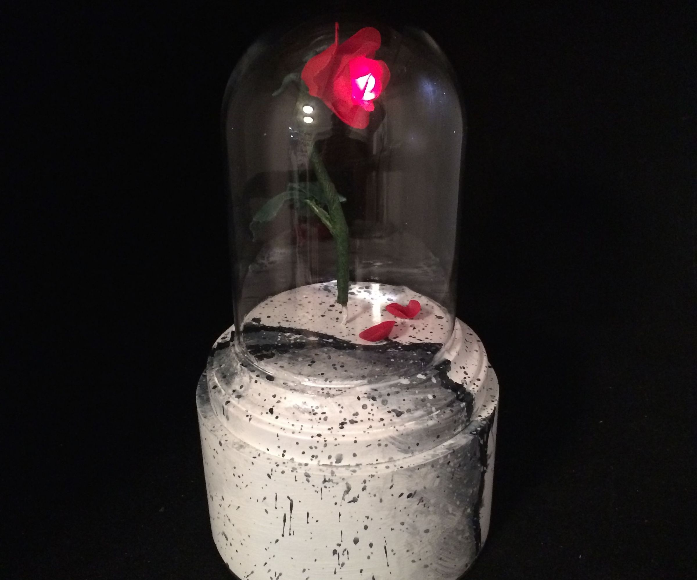 Disney's Beauty and the Beast Miniature Rose Jewelry Box