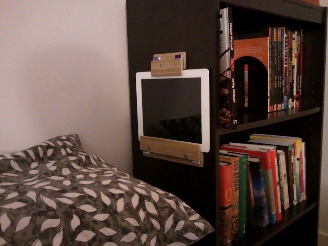 Bookshelf IPad Stand (or: How Lazy I REALLY Am...)