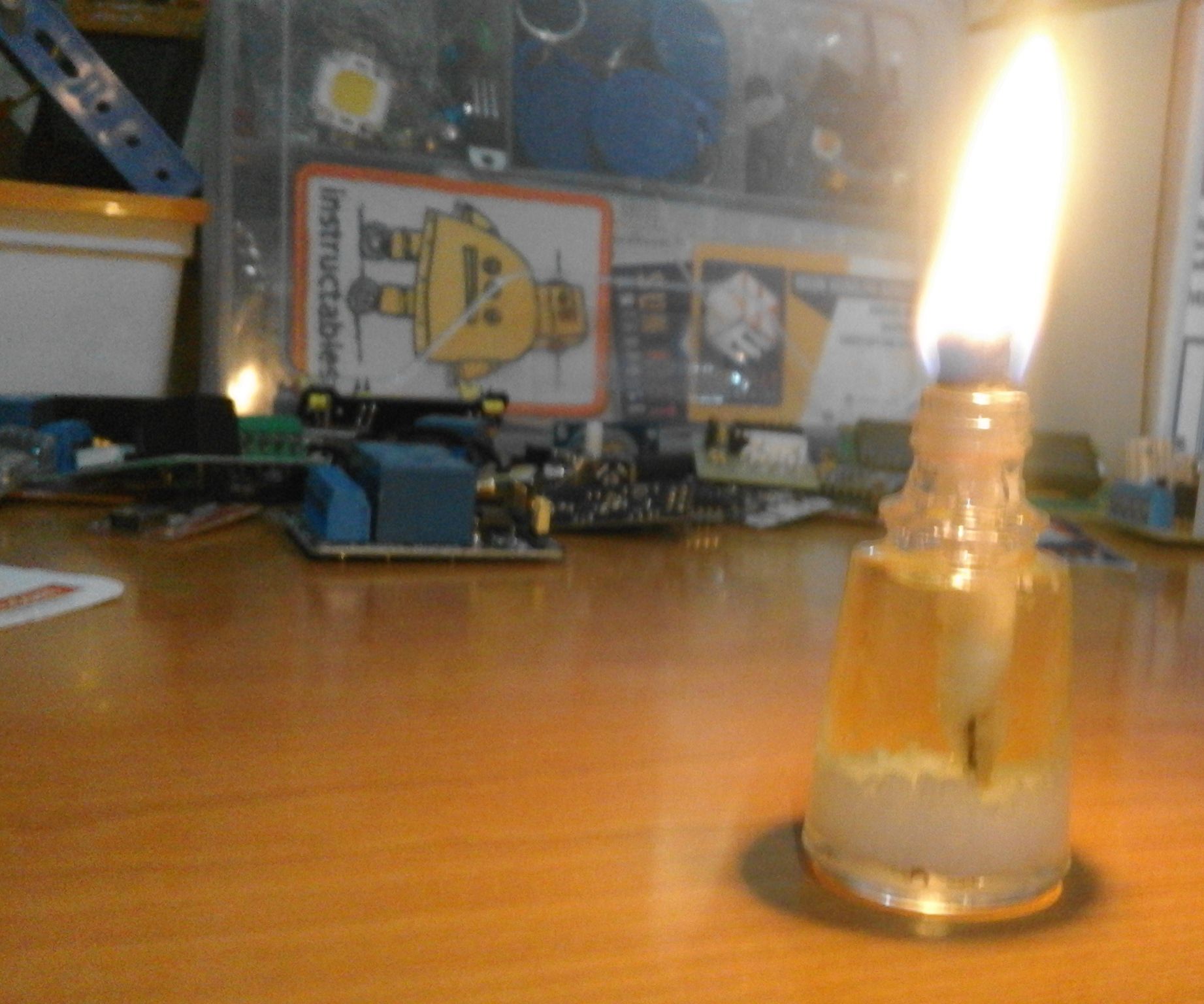 Cooking Oil Powered Lamp 9 Steps (with Pictures) Instructables