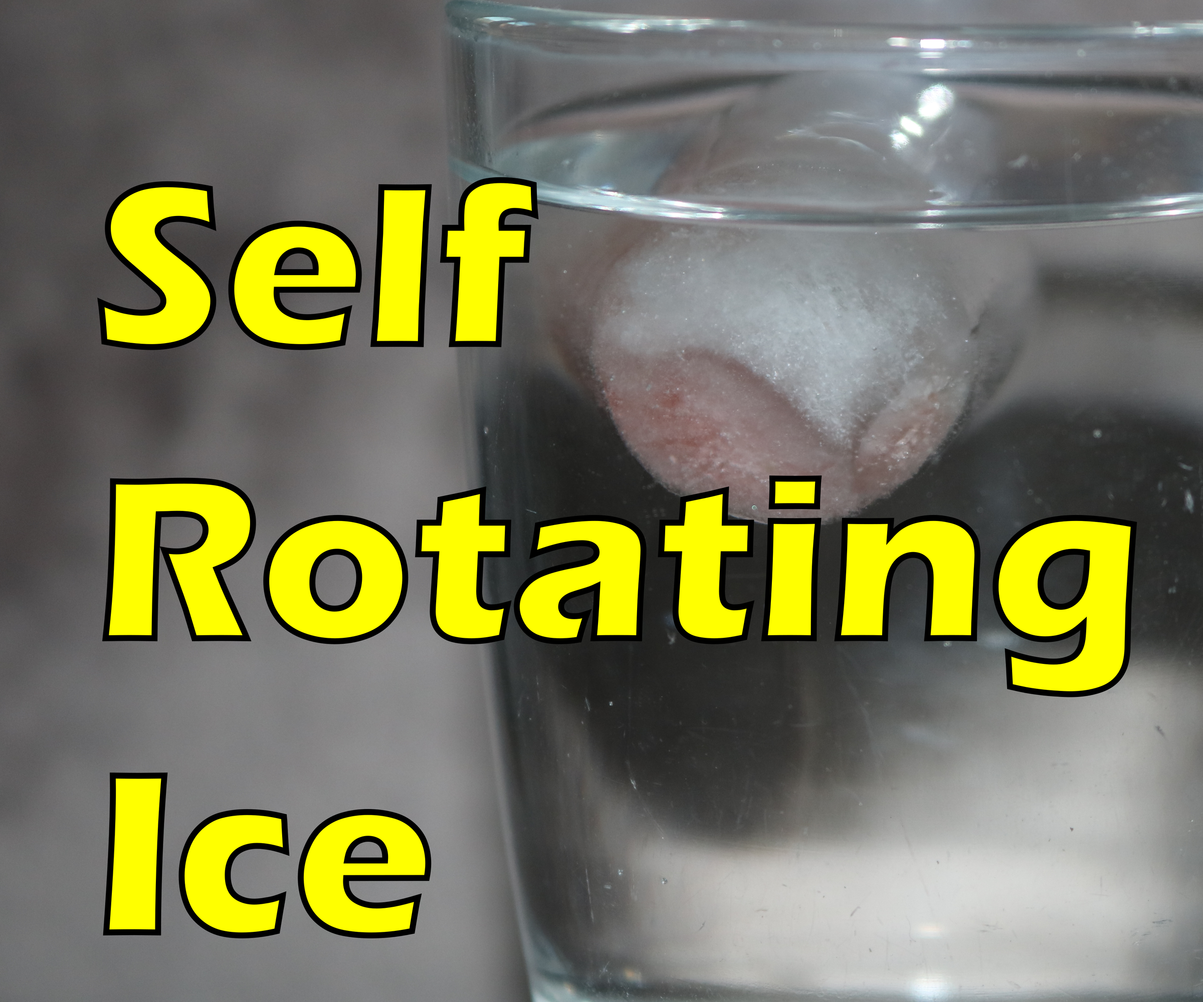 Self-Rotating Ice