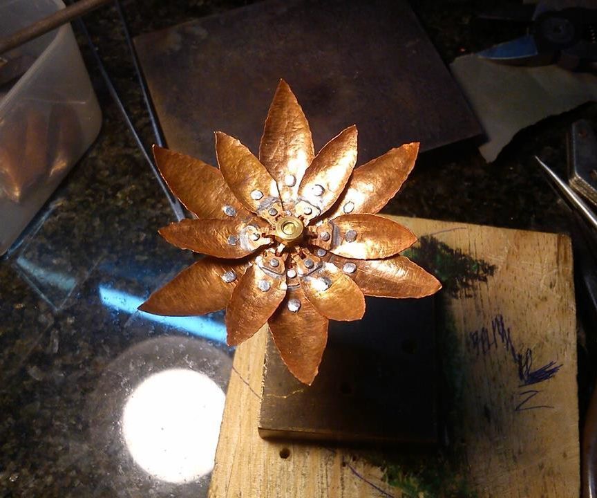 Flower From Scrap Metal