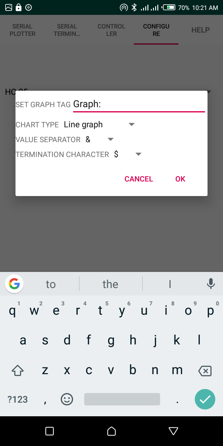Plotting Real-time Graph on Android From Arduino Through HC-05 : 3 ...