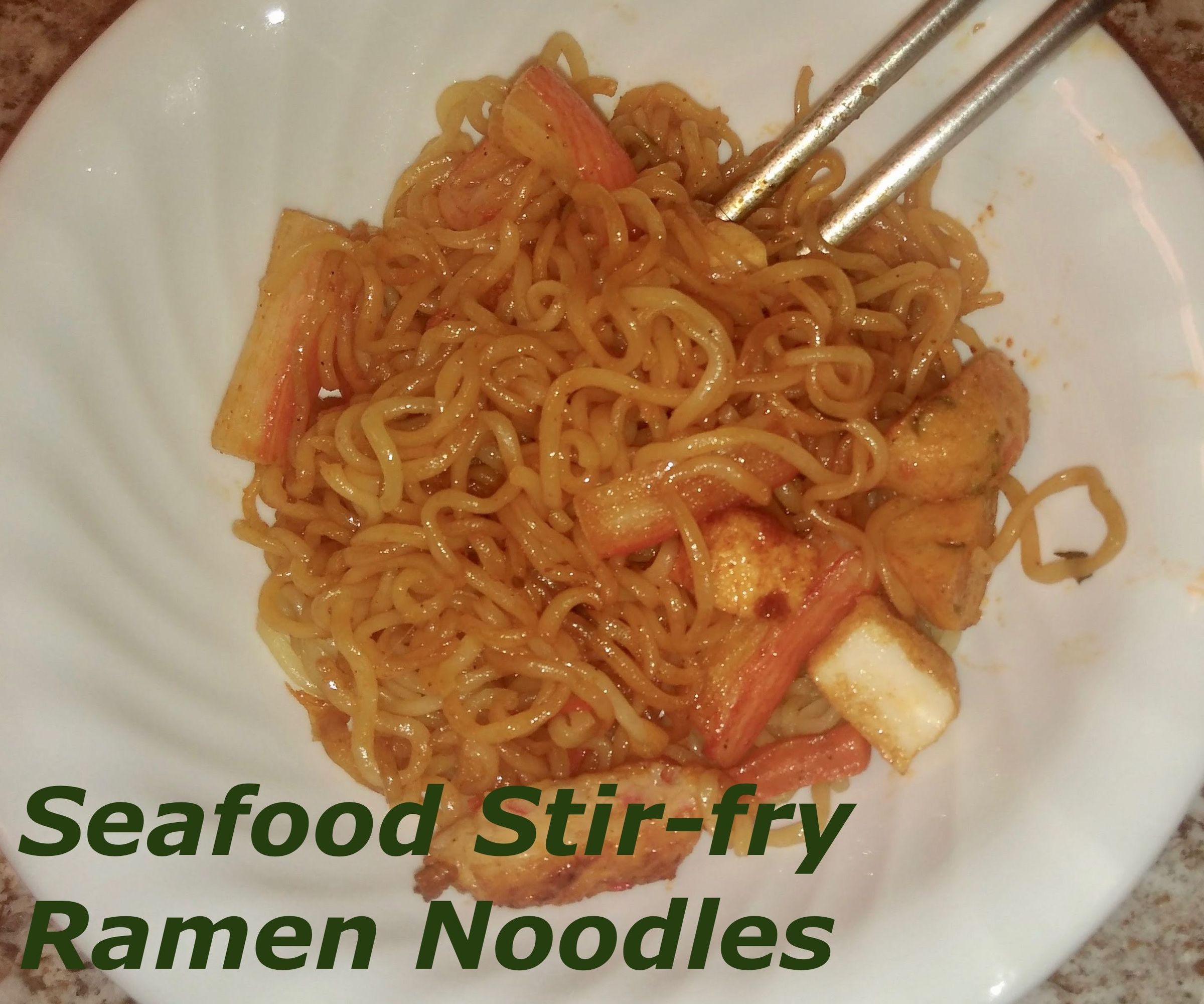 Seafood Stir-Fry Ramen Noodles