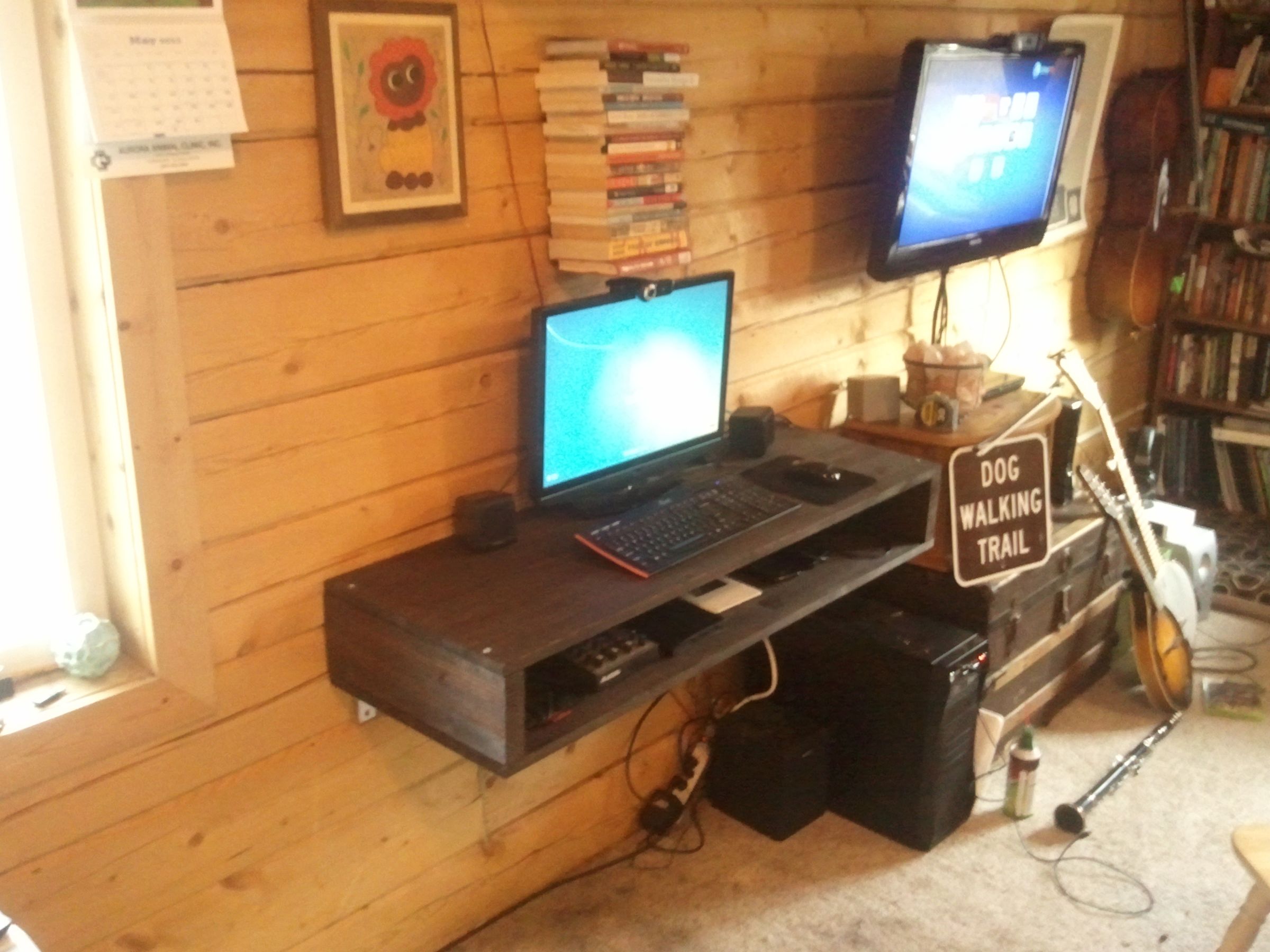 Floating Storage Desk