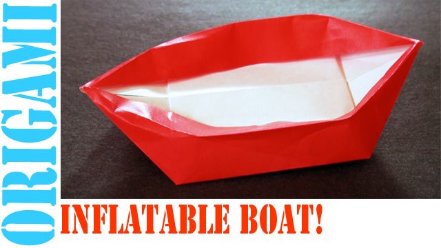 How to Make an Origami Inflatable Boat!