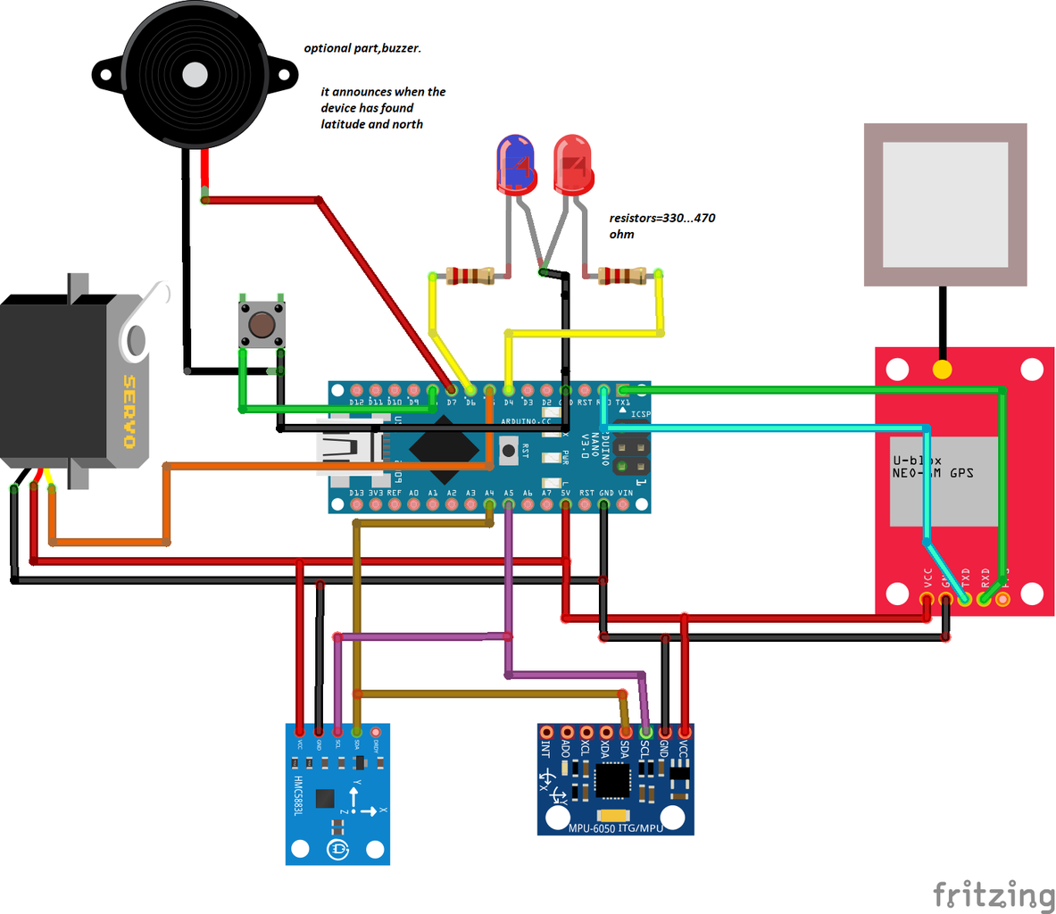 Arduino Finds the Pole Star : 5 Steps (with Pictures) - Instructables