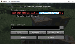 Java Minecraf How To Rename Items Minecraft Items Names
