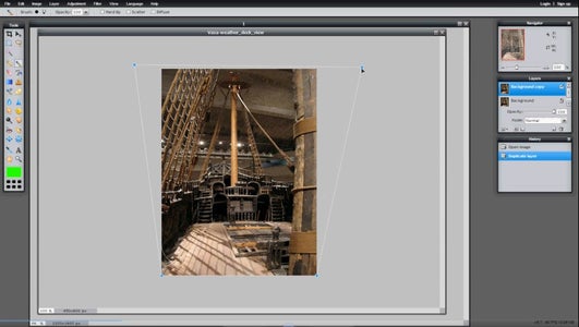Reducing Extreme Perspective or Getting the Ship Into Shape