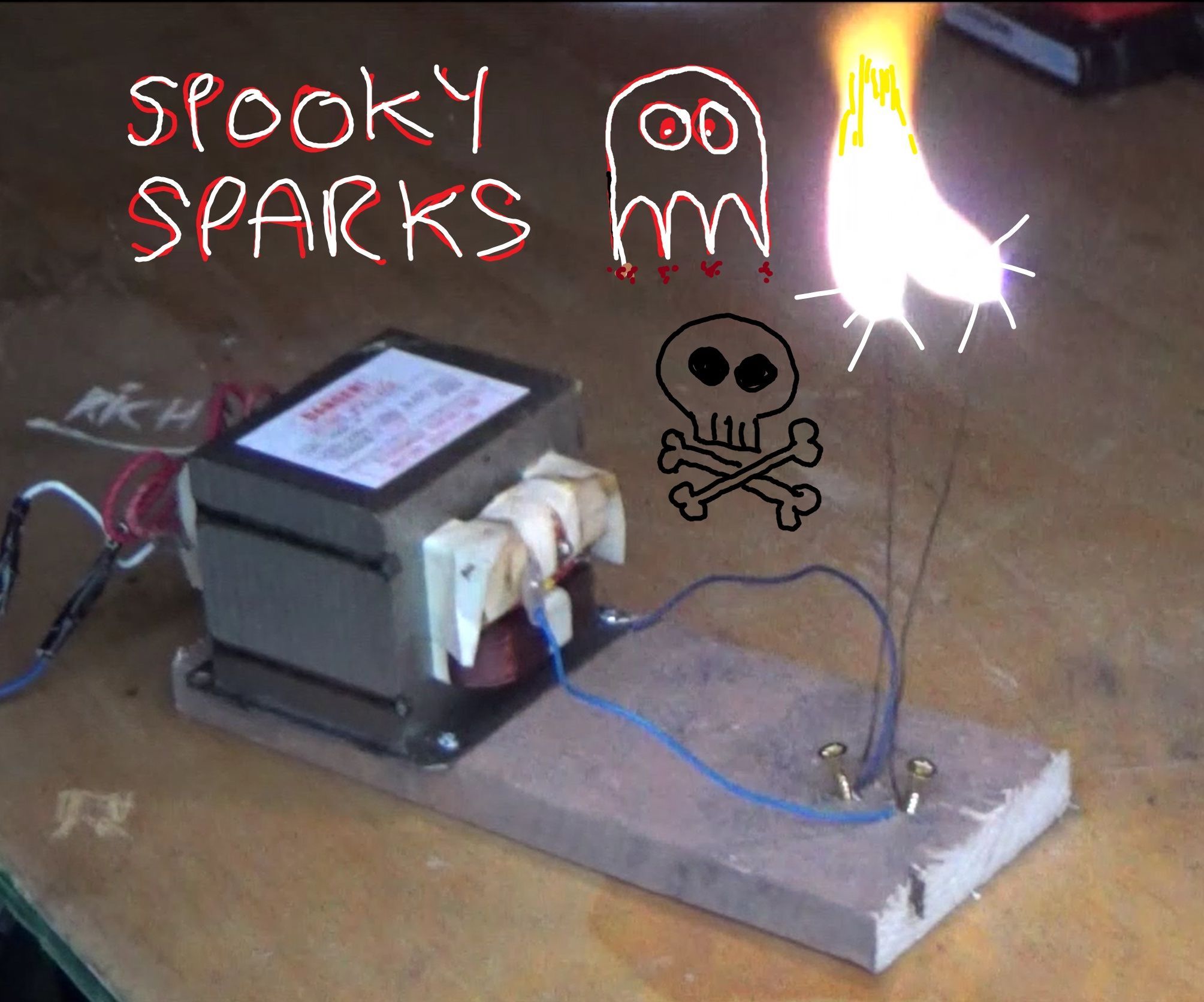 Halloween Lightning - 5KV Electric Jacob's Ladder 萬聖節電光 - 5千伏電氣的雅各天梯