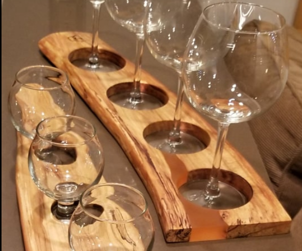 Flight Serving Tray: Scrap Wood