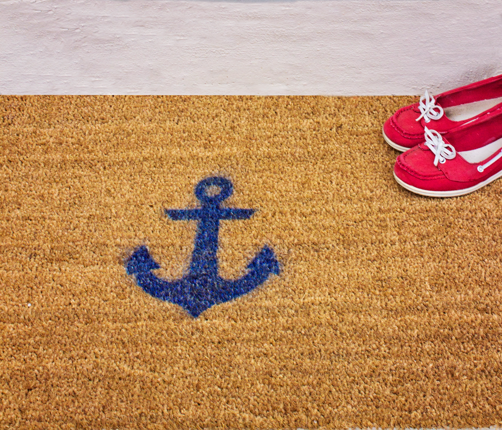 DIY Doormat: Nautical Style
