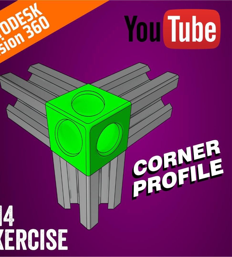 #14 TUTORIAL FUSION 360 - Corner Profile | PISTACCHIO GRAPHIC