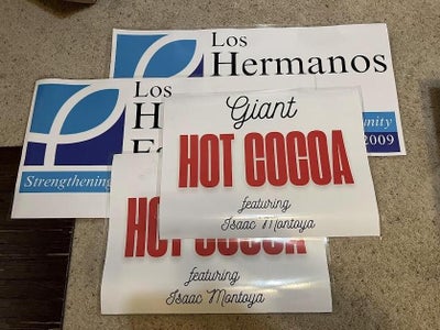 Print and Attach a Graphics 24 " X 36" to Left, Right, and Front.