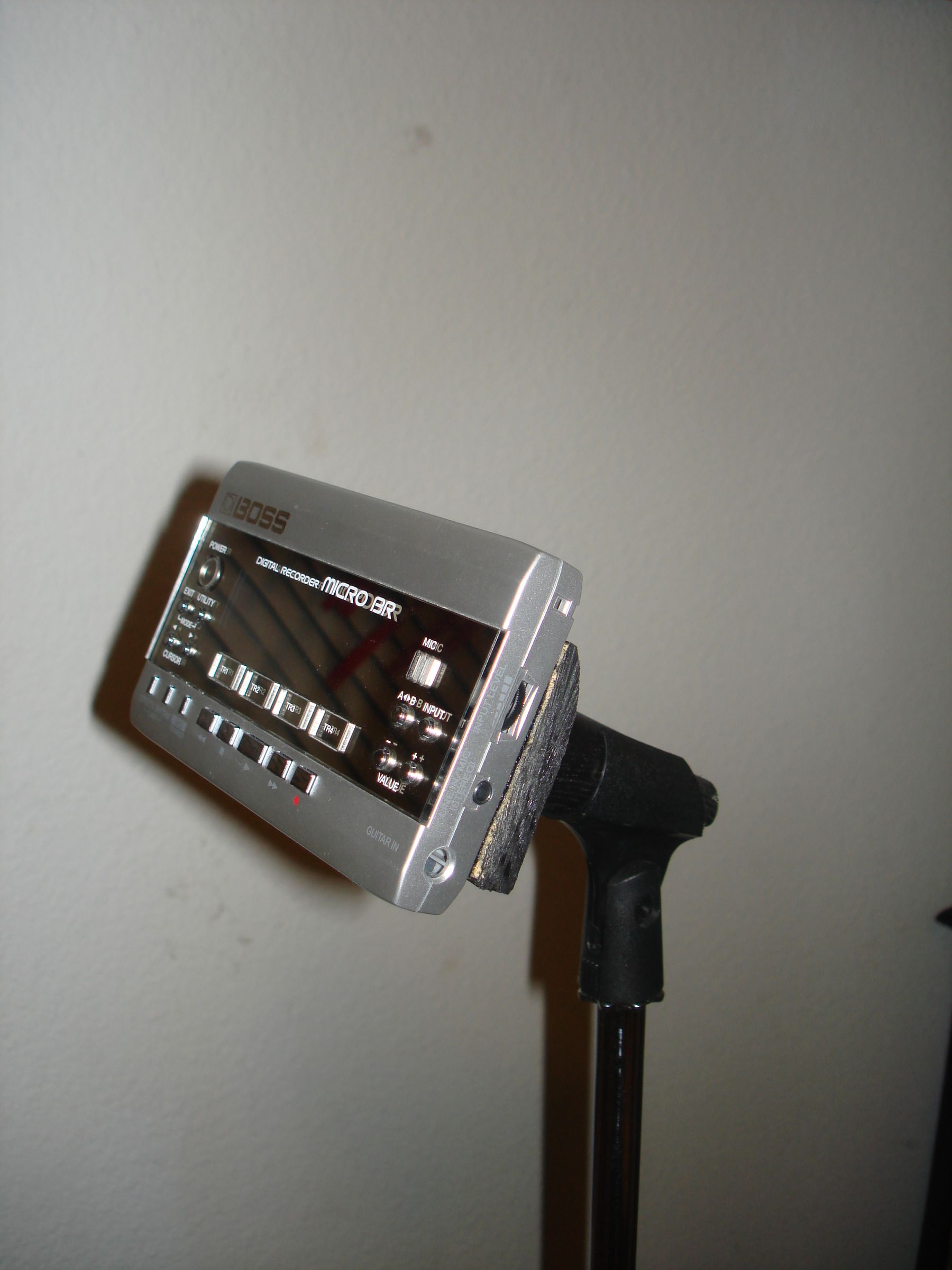 Microphone Stand Adapter for 4-Track Recorder, Effects, Etc.