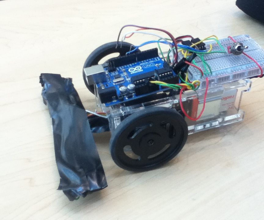 Line Following Car With Wireless Control Option