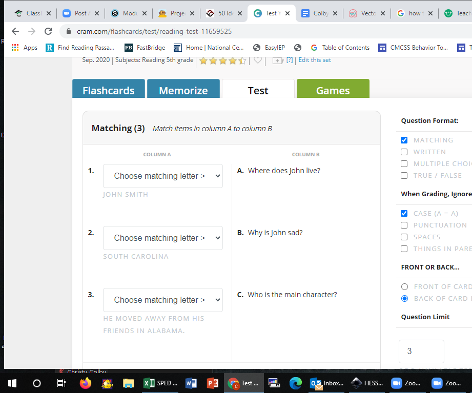 Virtual Study Cards