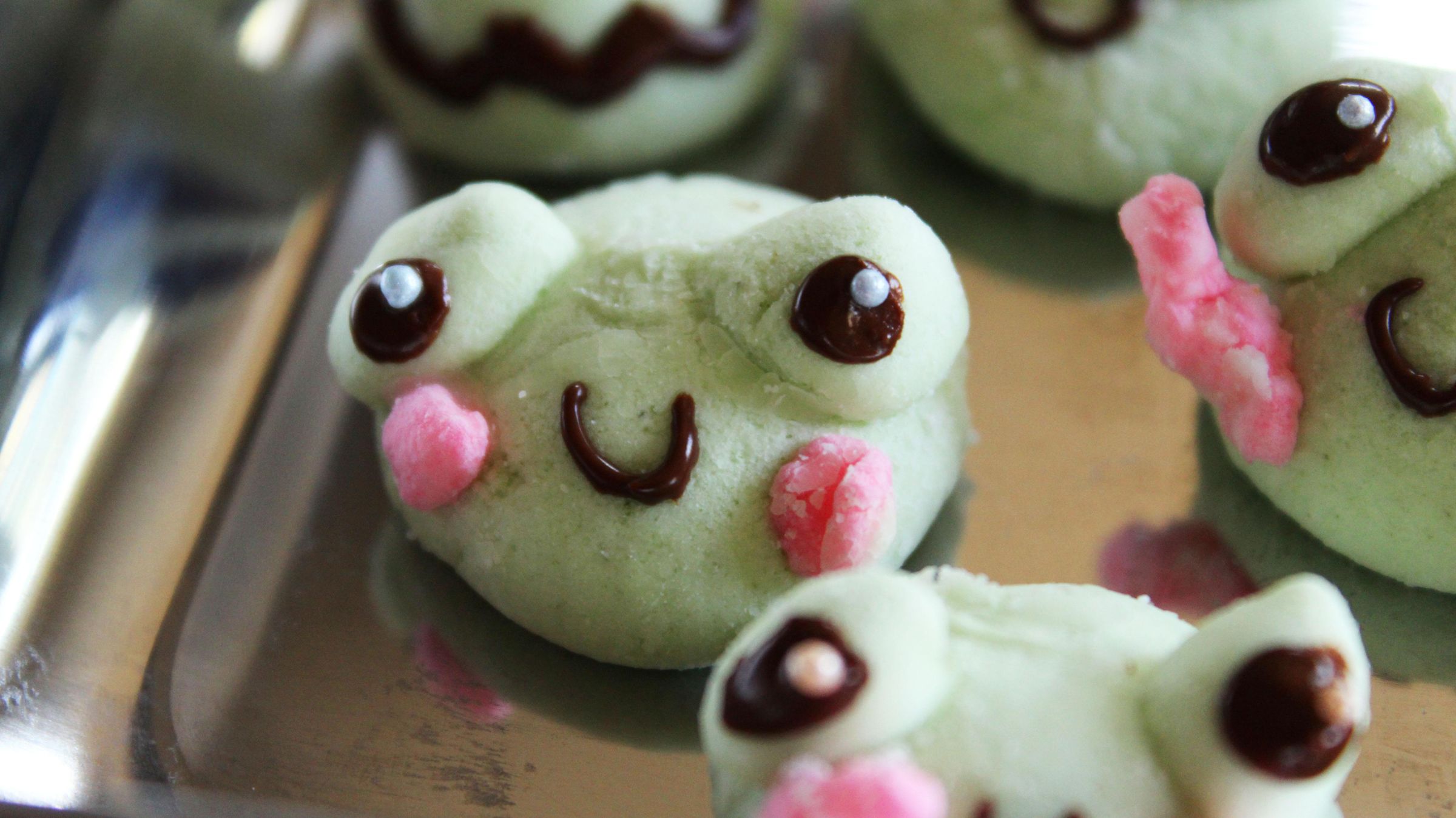 Matcha Green Tea Frog Marshmallows (beginnerfriendly Piped