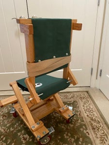 Craftsman Airplane Wheelchair - DIY Personal Portable Aisle Chair (Wood)