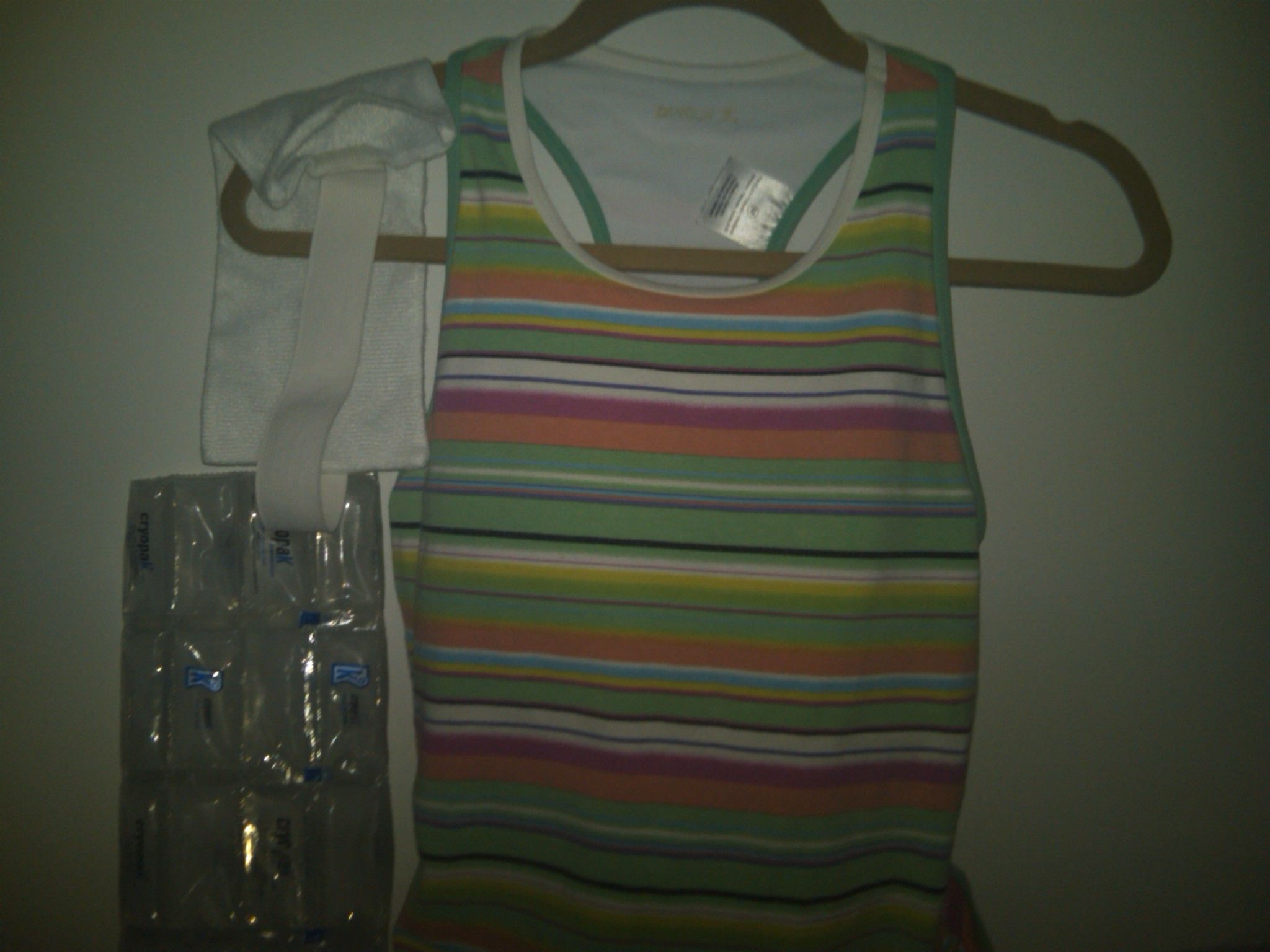 "Cool Clothing" and Ice Forehead/Neck Wrap - Removeable Ice Pouches for Relief of Heat Sensitivity/Multiple Sclerosis Symptoms/Hot Flashes Etc.