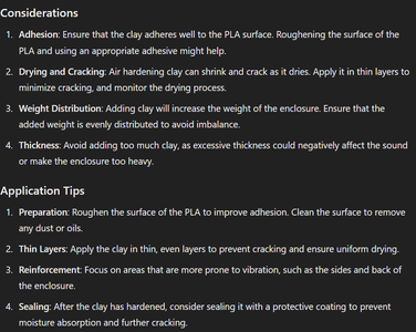 Fill Speaker Casing With Air Dry Clay