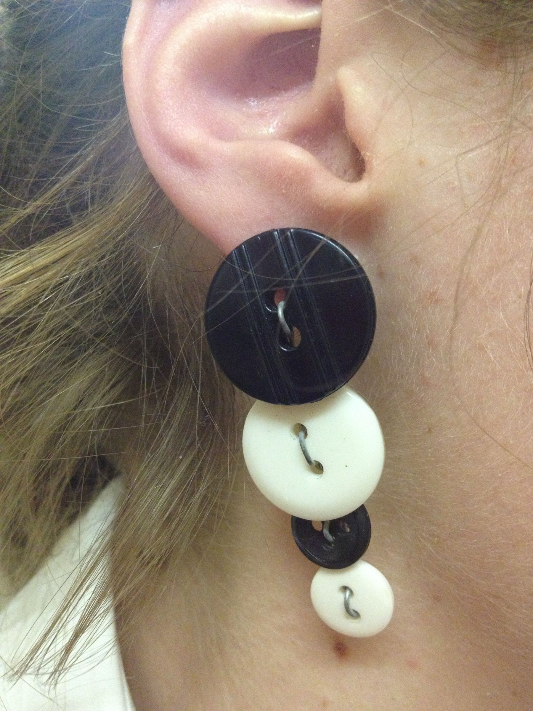 Button Earrings