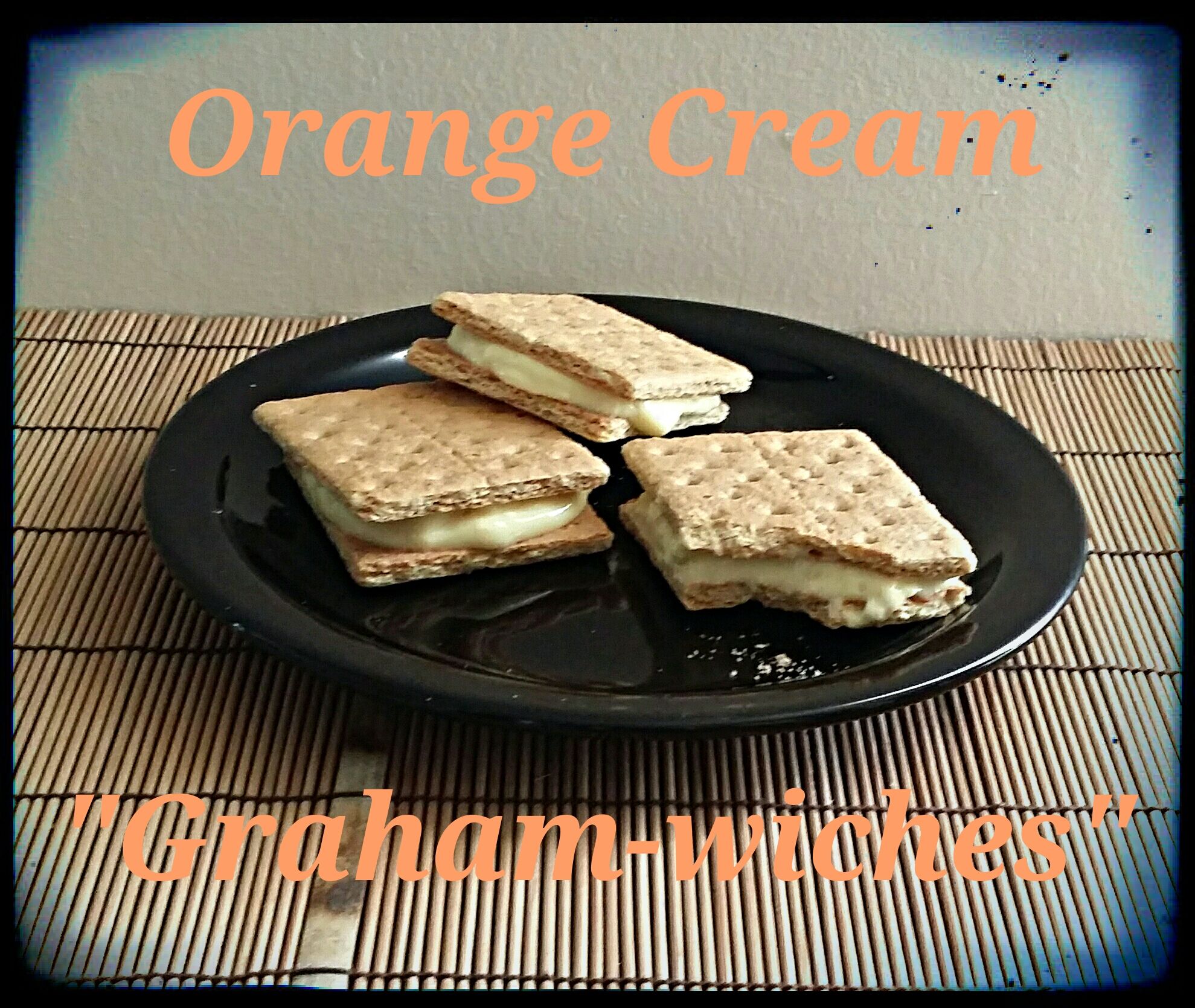 Graham Cracker Sandwiches With Orange Cream Filling