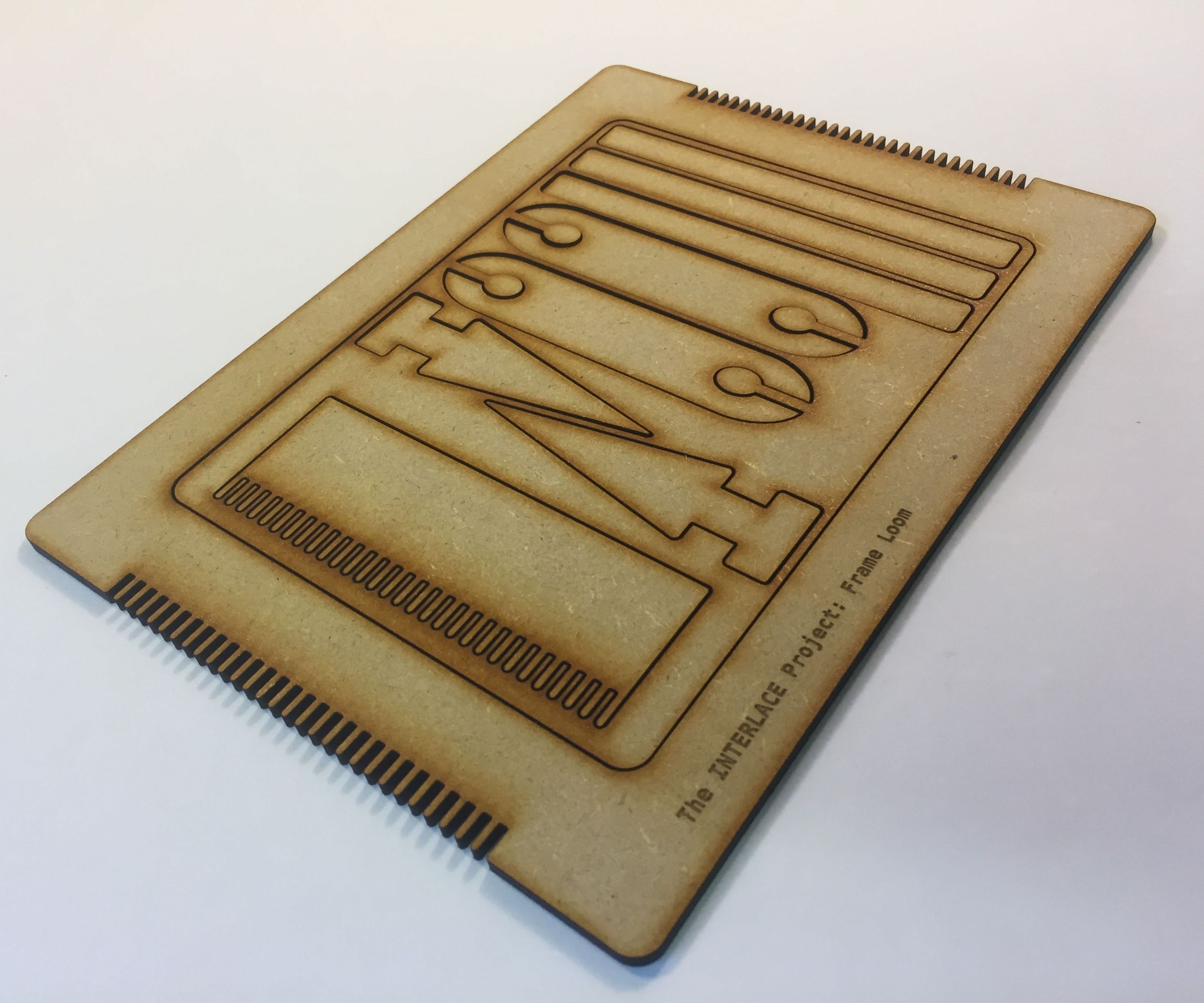 Laser Cut Mini Frame Loom Weaving