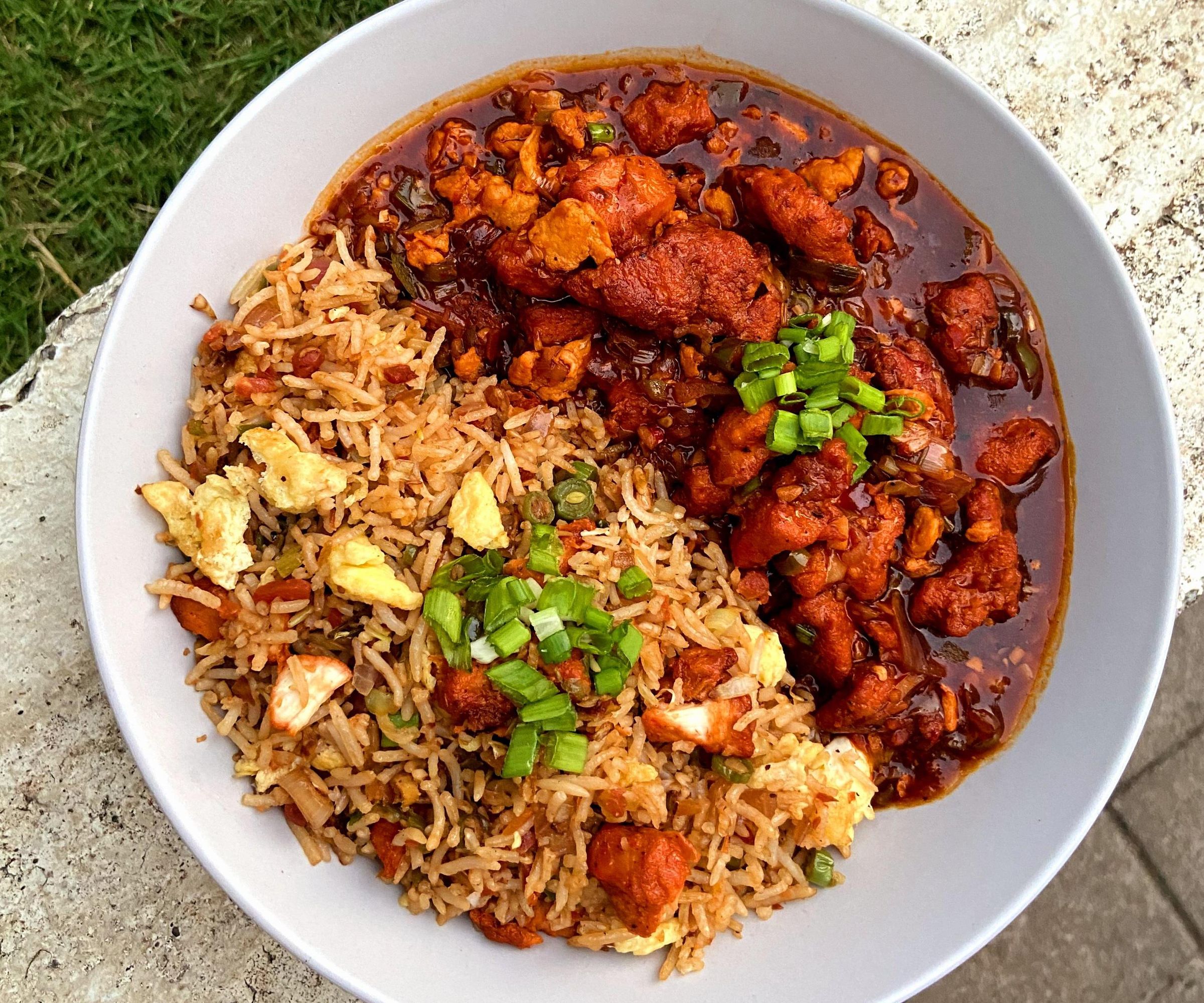 My Love for Chicken Is Real: Chicken Chopper Rice With Gravy